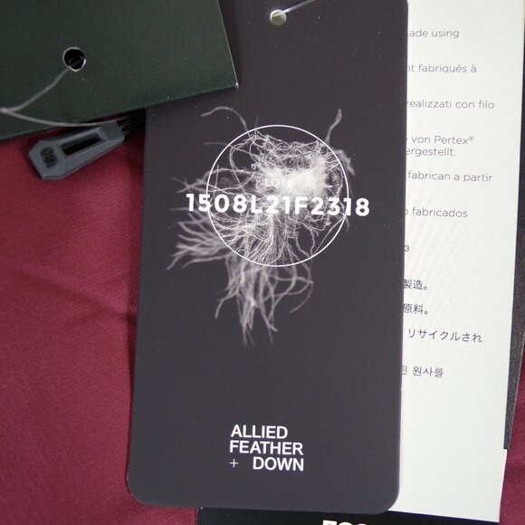 NWT Outdoor Research Coldfront 700+ Down Jacket Hoodie Wine Size XL #1061 - Picture 8 of 16